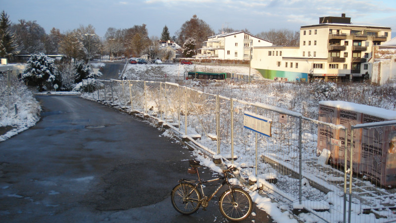 Ansicht Heide-Volm-Gelände, allerdings im Winter